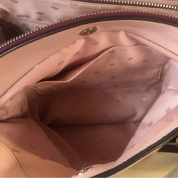 Kate Spade Colorblock New York Monet Triple Compartment Leather Handbag - Picture 7 of 16